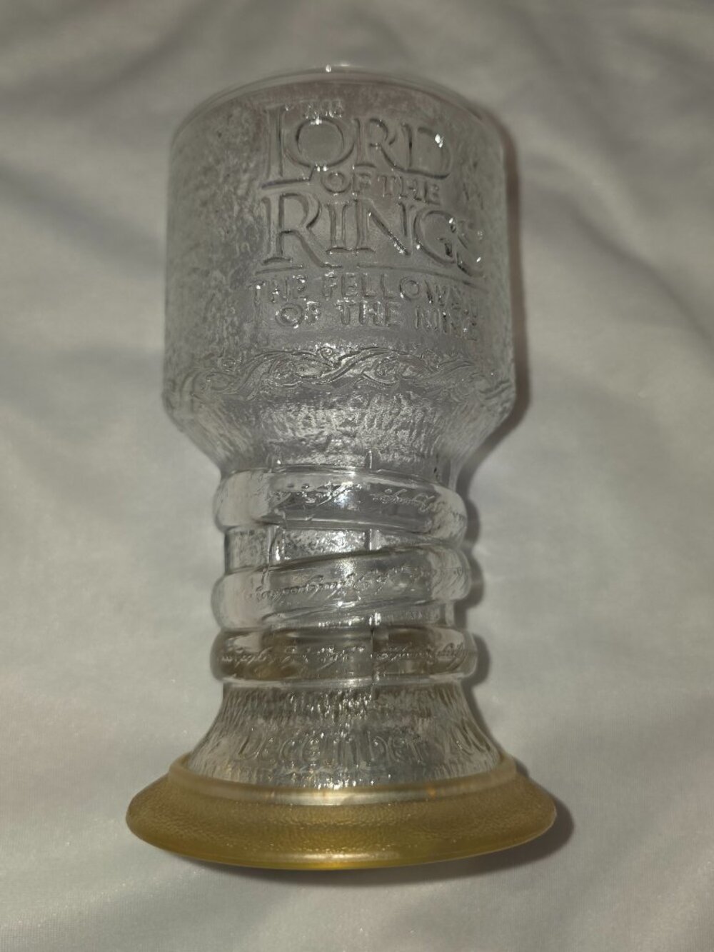 Lord of the Rings Goblet Burger King Aragorn FOR DRINKING AND PARTS ONLY